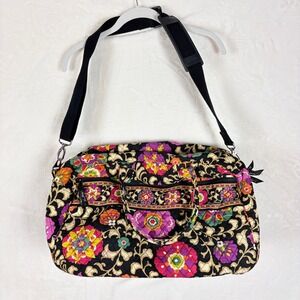 Vera Bradley Large Duffel Bag Travel Weekender Retired Print Suzani 2011‎ Cotton